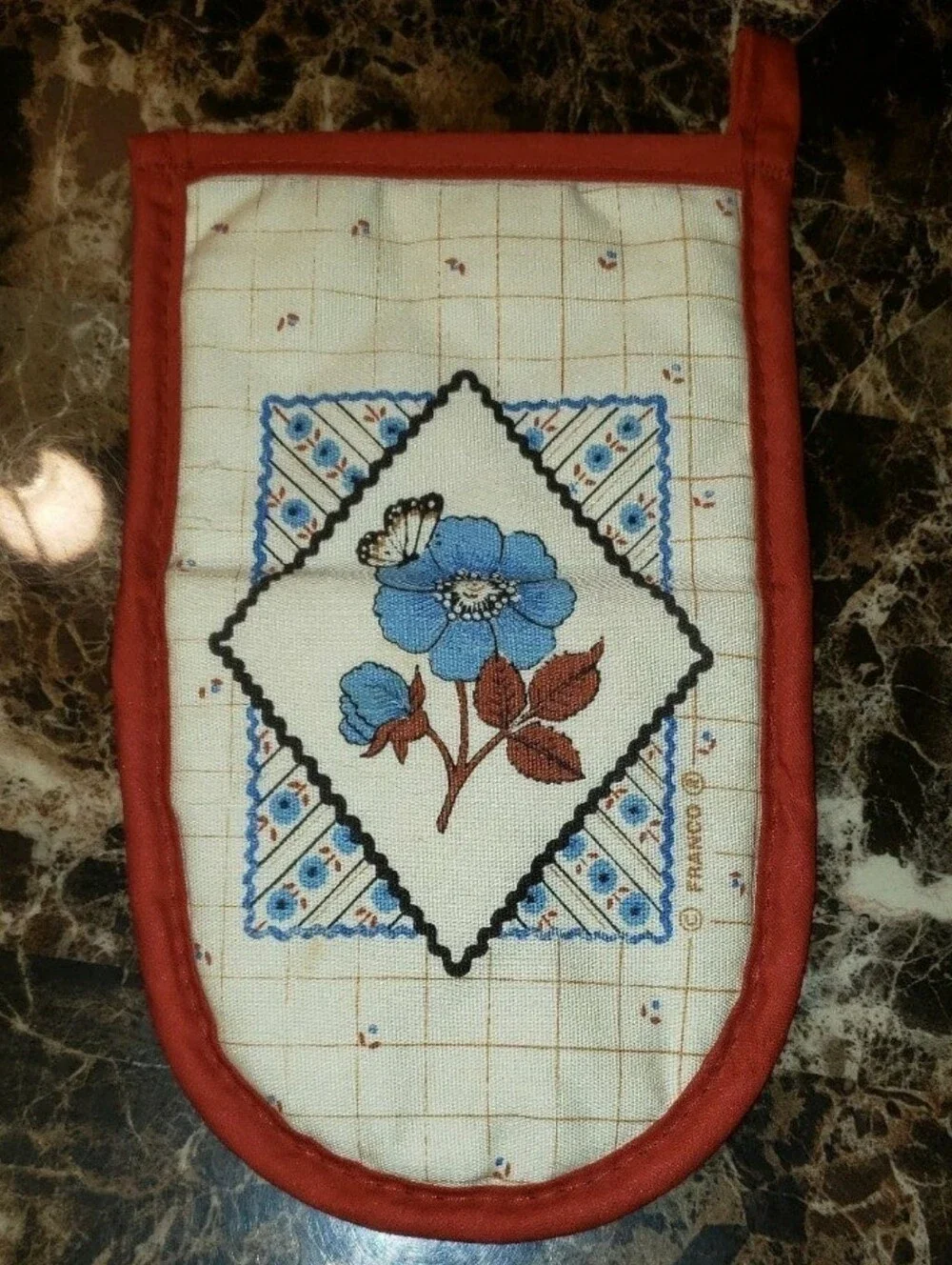 Two (2) Vintage Franco Butterfly Oven Mit/Pot Holders